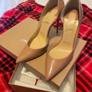 Christian Louboutin Nude Patent Leather Heels